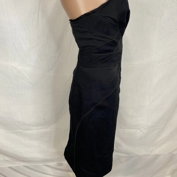 NEW ZAC POSEN Strapless A-Line Cocktail Dress • Size 8 • Black - Picture 6 of 16